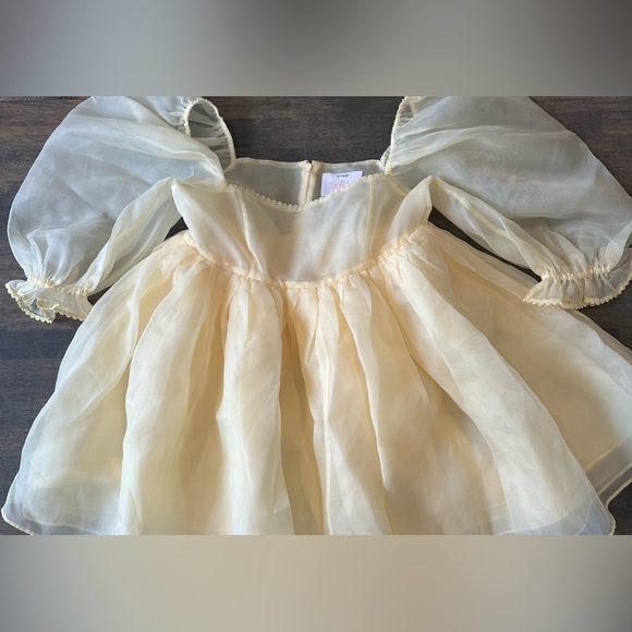 Anthropologie Selkie Puff Dress Banana - Picture 5 of 8